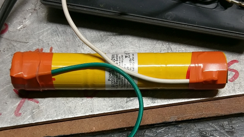 Completed Soldering to Battery