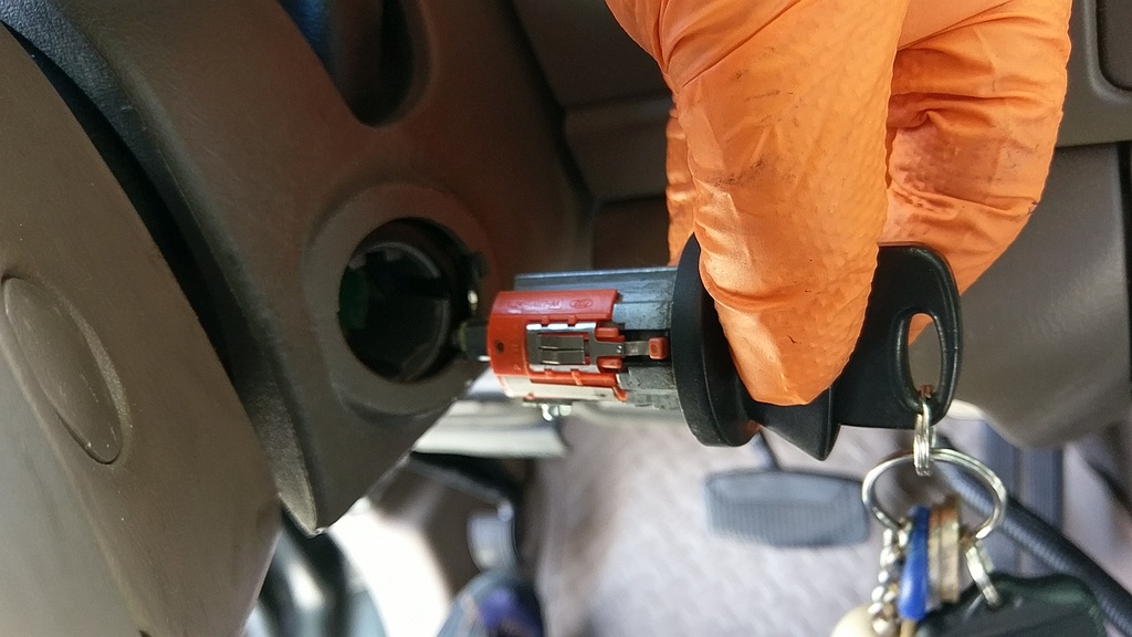 Reinstall Key Lock Cylinder