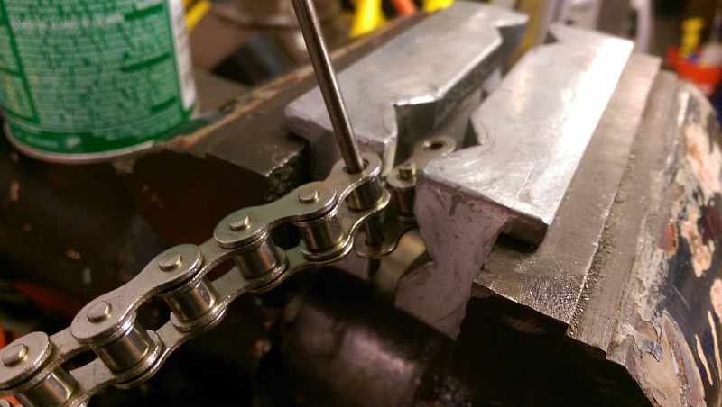Punching out the Pin Punching out the Pin