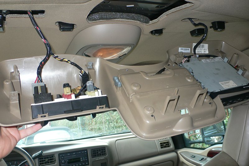 Ford Roof Console Removed