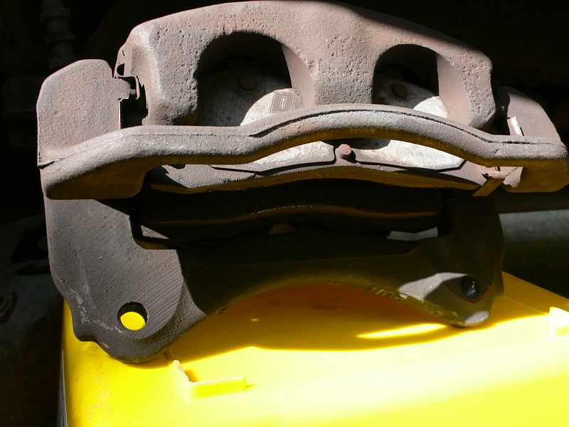 Closer View of Explorer Brake Caliper Closer View of Explorer Brake Caliper