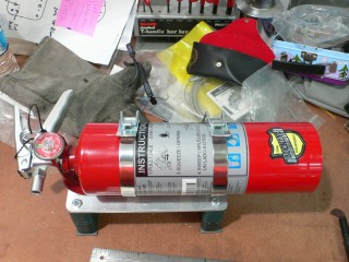 Mustang Fire Extinguisher Bracket Mustang Fire Extinguisher Bracket
