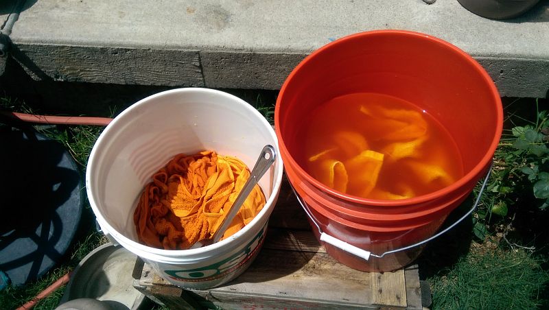 Two Buckets for Dye Job Two Buckets for Dye Job