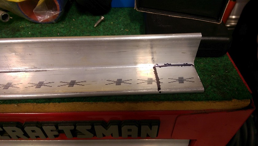 Marking the bottom seat rail Marking the bottom seat rail