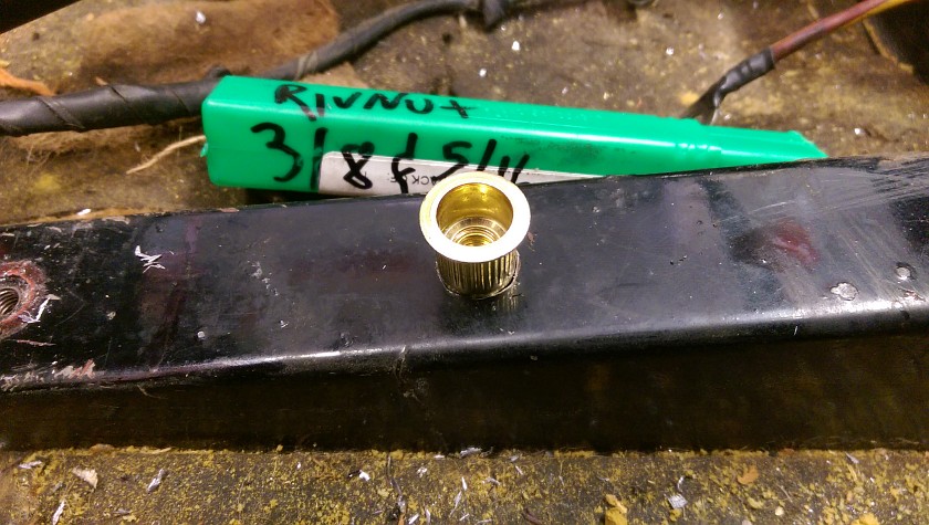 Adding additional RivNut Seat hole