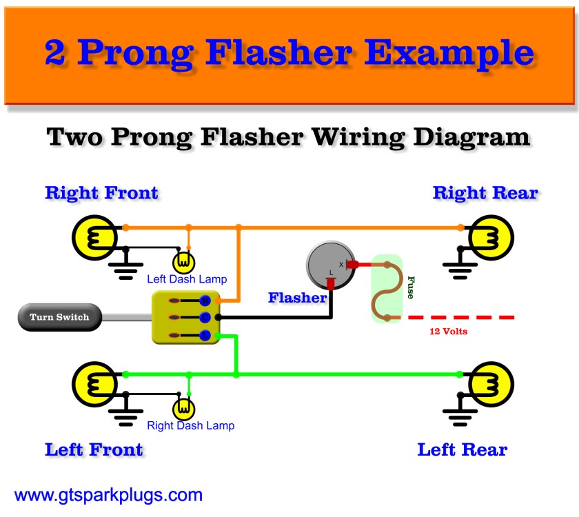2 Terminal Flasher Wiring Diagram 2 Terminal Flasher Wiring Diagram